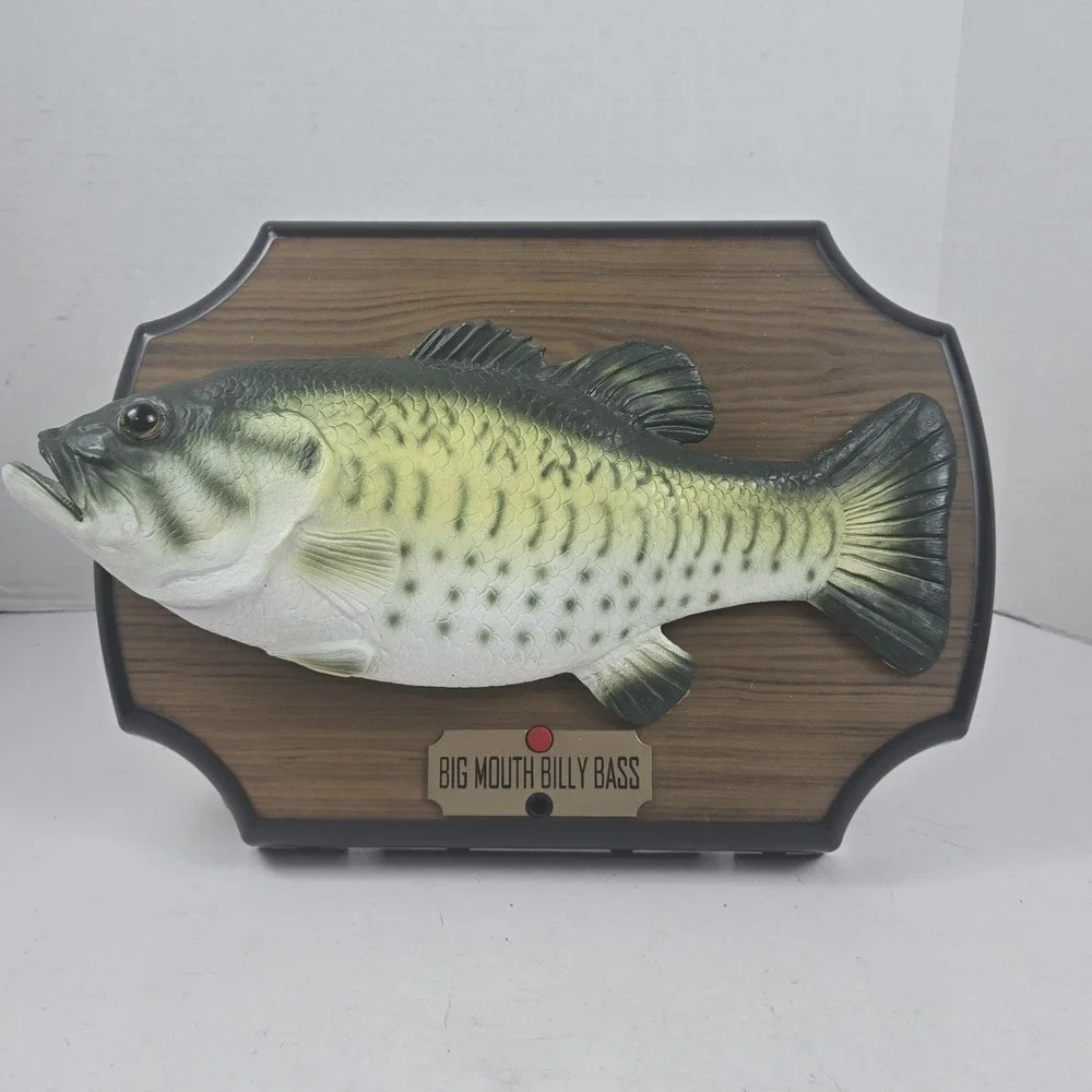 Vtg 1999 Big Mouth Billy Bass Gemmy Singing Moving-Motion Activated Works! VIDEO
